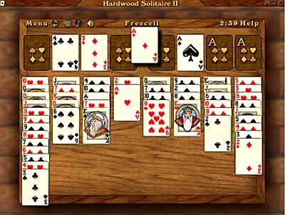 hardwood solitaire card decks
